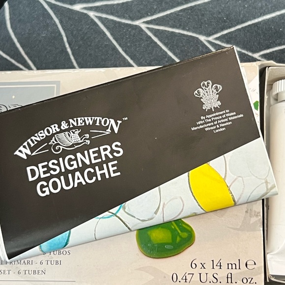 Winsor & Newton Designers' Gouache Primary Color 6-Tube Paint Set, 14ml - Picture 6 of 6